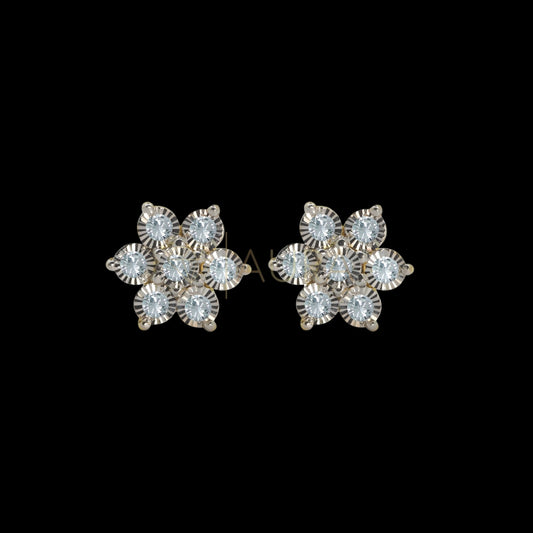 Invisible Star Diamond Earrings
