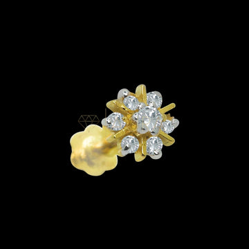 21K Gold Flower Diamond